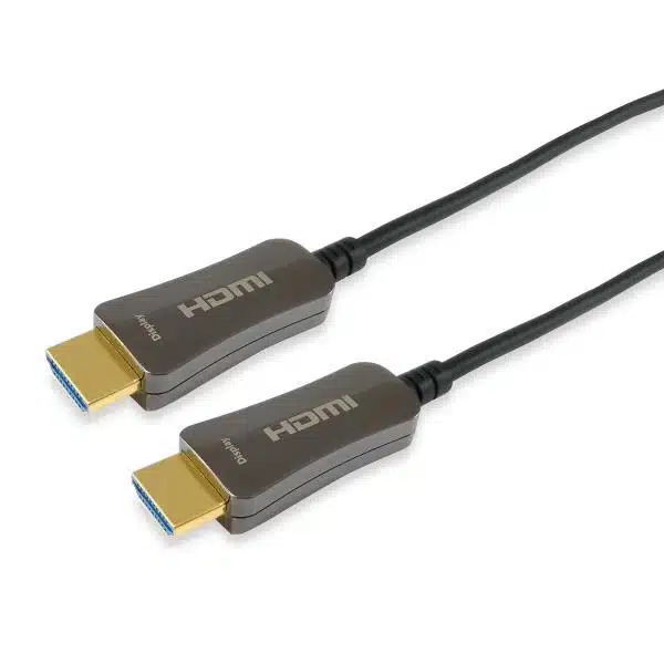 Equip 119433 HDMI 2.0 Active Optical Cable, M/M, 100 m, HDMI Type A, 3D, 18 Gbit/s, Black 1 Equip 119433 HDMI 2.0 Active Optical Cable, M/M, 100 m, HDMI Type A, 3D, 18 Gbit/s, Black