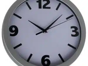 NXT clock 13801 Small Numbers, Ø30 cm, Wall, White