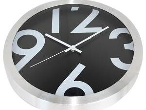 NXT clock 13803 Big Numbers, Ø35 cm, Wall, Black