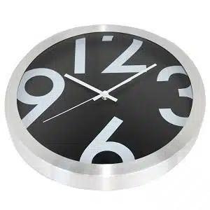 NXT clock 13803 Big Numbers, Ø35 cm, Wall, Black 1 NXT clock 13803 Big Numbers, Ø35 cm, Wall, Black