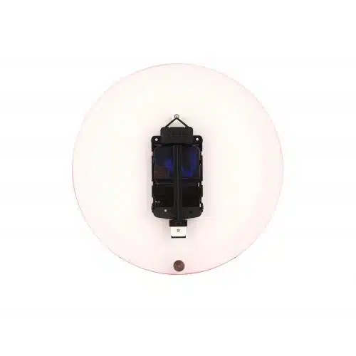 NeXtime klok 2615ro Focus, Ø25 cm, Wall, White/ Red 2 NeXtime klok 2615ro Focus, Ø25 cm, Wall, White/ Red - Afbeelding 2