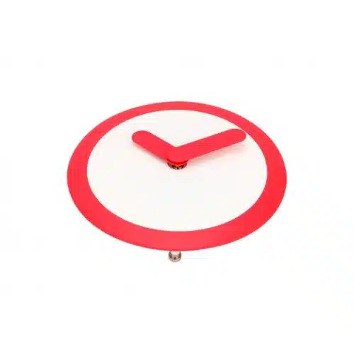 NeXtime klok 2615ro Focus, Ø25 cm, Wall, White/ Red 3 NeXtime klok 2615ro Focus, Ø25 cm, Wall, White/ Red - Afbeelding 3