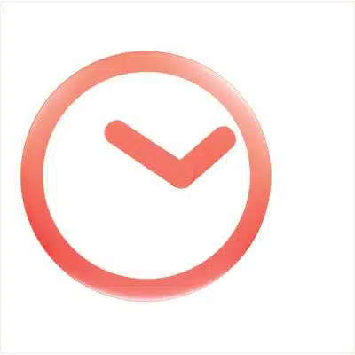 NeXtime klok 2615ro Focus, Ø25 cm, Wall, White/ Red 5 NeXtime klok 2615ro Focus, Ø25 cm, Wall, White/ Red - Afbeelding 5