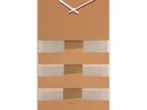 NeXtime klok 2855co Bold Stripes, 38x19 cm, Wall, Copper