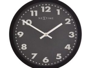 NeXtime klok 2906ma Mercure, Ø 25 cm, Wall, Black