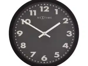NeXtime klok 2906ma Mercure, Ø 25 cm, Wall, Black
