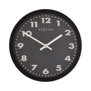 NeXtime klok 2906ma Mercure, Ø 25 cm, Wall, Black