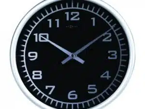 NeXtime klok 2953 Blacky, Ø 25 cm, Wall, Black
