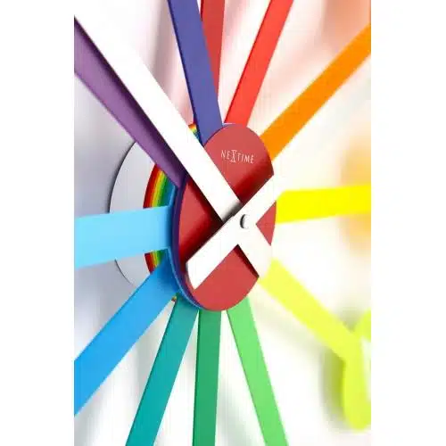 NeXtime klok 2995di Colour Guide, Ø 60 cm, Wall, Multi-Color 2 NeXtime klok 2995di Colour Guide, Ø 60 cm, Wall, Multi-Color - Afbeelding 2