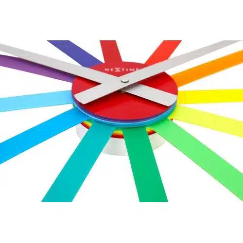 NeXtime klok 2995di Colour Guide, Ø 60 cm, Wall, Multi-Color 3 NeXtime klok 2995di Colour Guide, Ø 60 cm, Wall, Multi-Color - Afbeelding 3