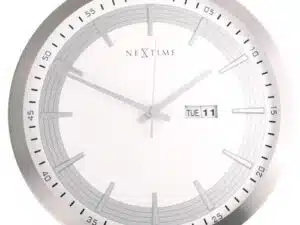 NeXtime klok 3009 Captain, Ø44 cm, Wall, White
