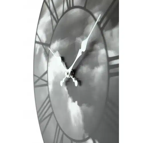 NeXtime klok 3037 Clouds, Ø39 cm, Wall, Black 3 NeXtime klok 3037 Clouds, Ø39 cm, Wall, Black - Afbeelding 3