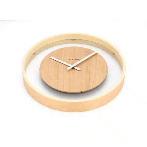 NeXtime klok 3046 Wood Loop, Ø30 cm, Wall, Wood 2 NeXtime klok 3046 Wood Loop, Ø30 cm, Wall, Wood - Afbeelding 2