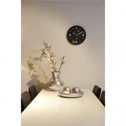 NeXtime klok 3049 Serious Black, Ø32 cm, Wall, Black 2 NeXtime klok 3049 Serious Black, Ø32 cm, Wall, Black - Afbeelding 2
