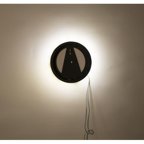 NeXtime klok 3094 Light It Up, Ø18.5 cm, Illumination, Wall, Black 2 NeXtime klok 3094 Light It Up, Ø18.5 cm, Illumination, Wall, Black - Afbeelding 2