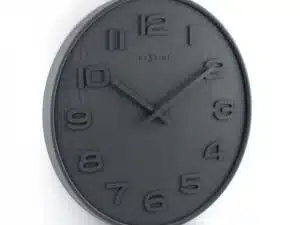 NeXtime klok 3096gs Wood Wood Medium, Ø35.5 cm, Wall, Gray