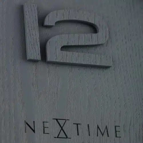 NeXtime klok 3096gs Wood Wood Medium, Ø35.5 cm, Wall, Gray 5 NeXtime klok 3096gs Wood Wood Medium, Ø35.5 cm, Wall, Gray - Afbeelding 5