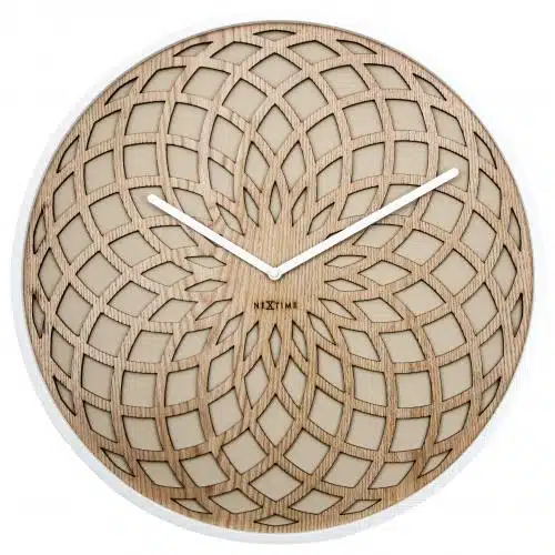NeXtime klok 3150be Sun Small, Ø35 cm, Wall, Beige 1 NeXtime klok 3150be Sun Small, Ø35 cm, Wall, Beige