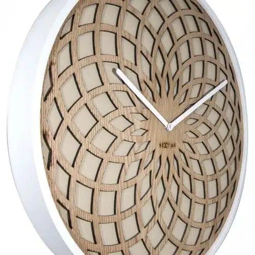 NeXtime klok 3150be Sun Small, Ø35 cm, Wall, Beige 2 NeXtime klok 3150be Sun Small, Ø35 cm, Wall, Beige - Afbeelding 2