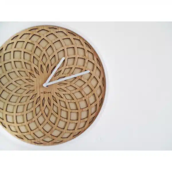 NeXtime klok 3150be Sun Small, Ø35 cm, Wall, Beige 4 NeXtime klok 3150be Sun Small, Ø35 cm, Wall, Beige - Afbeelding 4