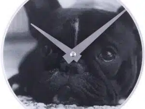 NeXtime klok 5173 Little Dog, Ø20 cm, Wall, Black