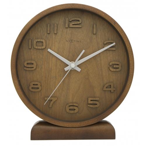 NeXtime klok 5192gs Wood Wood Small, 22x20 cm, Wall, Wood, Gray 1 NeXtime klok 5192gs Wood Wood Small, 22x20 cm, Wall, Wood, Gray