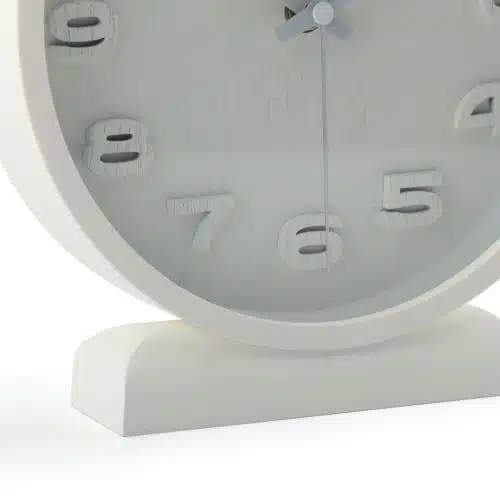 NeXtime klok 5192wi Wood Wood Small 22x20 cm, Wall, White 4 NeXtime klok 5192wi Wood Wood Small 22x20 cm, Wall, White - Afbeelding 4