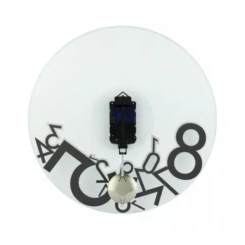 NeXtime klok 8115 Dropped, Ø43 cm, Wall, Silver 2 NeXtime klok 8115 Dropped, Ø43 cm, Wall, Silver - Afbeelding 2
