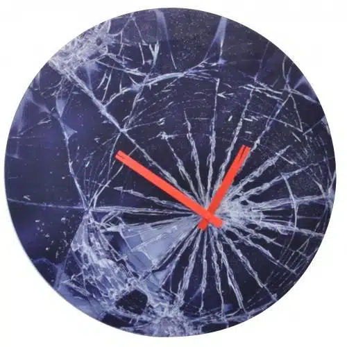 NeXtime klok 8147 Crash, Ø43cm, Wall, Blue 1 NeXtime klok 8147 Crash, Ø43cm, Wall, Blue