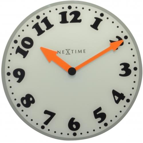 NeXtime klok 8152 Girl, Ø43 cm, Wall, White/ Gray/ Black/ Orange 1 NeXtime klok 8152 Girl, Ø43 cm, Wall, White/ Gray/ Black/ Orange