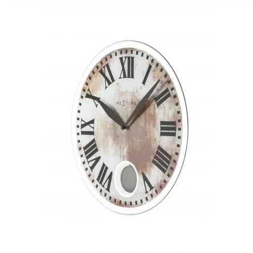 NeXtime klok 8162 Romana, Ø43 cm, Wall, White 4 NeXtime klok 8162 Romana, Ø43 cm, Wall, White - Afbeelding 4