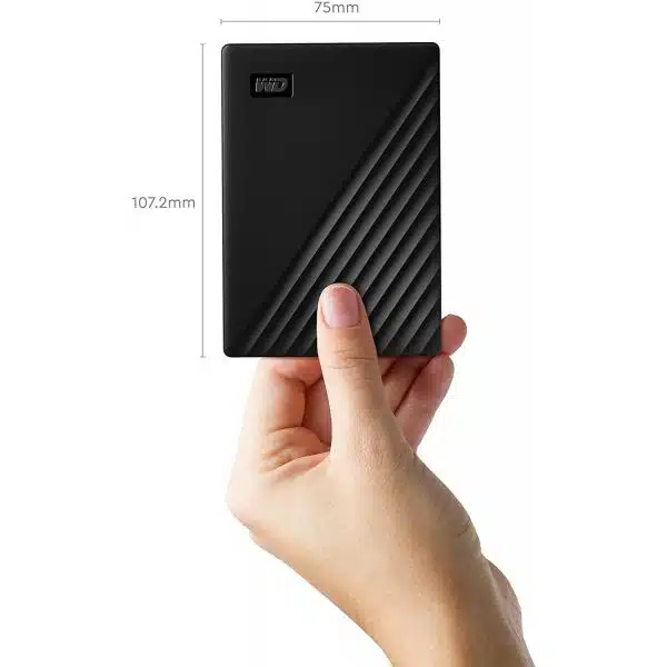 Western Digital WDBPKJ0050BBK-WESN My Passport External HDD, 5TB, USB3.0, Black 5 Western Digital WDBPKJ0050BBK-WESN My Passport External HDD, 5TB, USB3.0, Black - Afbeelding 5