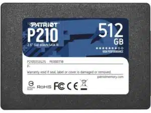 Patriot P210S256G25 P210 SSD, 256GB, 2.5", SATA3
