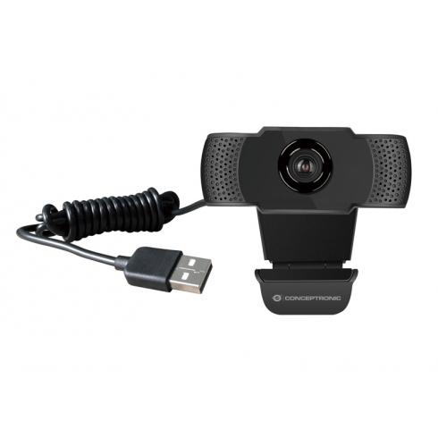 Conceptronic AMDIS01B AMDIS 1080P Full HD Webcam with Microphone, 2 MP, 1080p, 30 fps, H.264 2 Conceptronic AMDIS01B AMDIS 1080P Full HD Webcam with Microphone, 2 MP, 1080p, 30 fps, H.264 - Afbeelding 2
