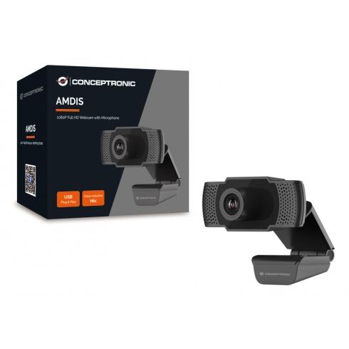 Conceptronic AMDIS01B AMDIS 1080P Full HD Webcam with Microphone, 2 MP, 1080p, 30 fps, H.264 3 Conceptronic AMDIS01B AMDIS 1080P Full HD Webcam with Microphone, 2 MP, 1080p, 30 fps, H.264 - Afbeelding 3