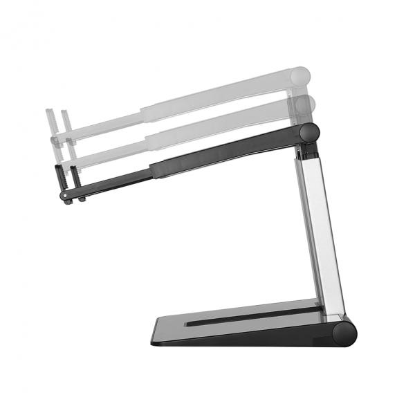 Neomounts NSLS200 Ergonomic Notebook stand, 10"-17", 10-17", 5 kg, 254 - 431.8 mm, Silver 4 Neomounts NSLS200 Ergonomic Notebook stand, 10"-17", 10-17", 5 kg, 254 - 431.8 mm, Silver - Afbeelding 4