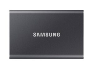 Samsung MU-PC2T0T/WW T7 Portable SSD, 2000 GB, USB Type-C, 3.2 Gen 2, 1050 MB/s, Password, Grey