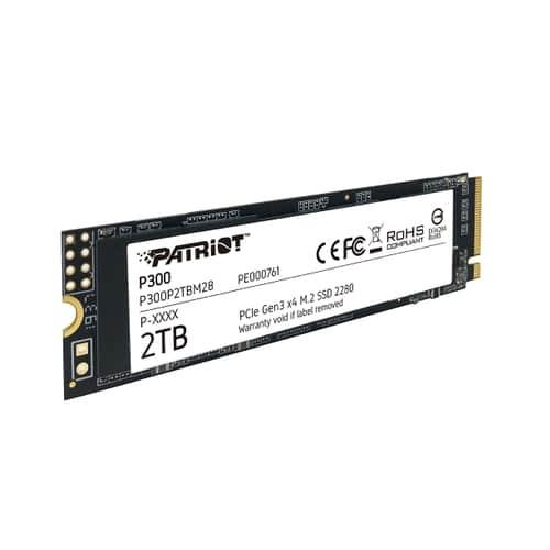 Patriot P300P2TBM28 P300 SSD, 2TB, M.2 2280, PCIe 3x4, NAND, HMB Cache, 2100/1650 MB/s, 290K IOPS 2 Patriot P300P2TBM28 P300 SSD, 2TB, M.2 2280, PCIe 3x4, NAND, HMB Cache, 2100/1650 MB/s, 290K IOPS - Afbeelding 2