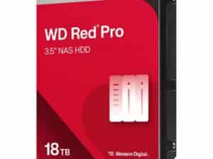 Western Digital WD181KFGX RED Pro HDD, 18TB, 3.5", 7200 RPM, Serial ATA III, 512MB, HDD, CMR