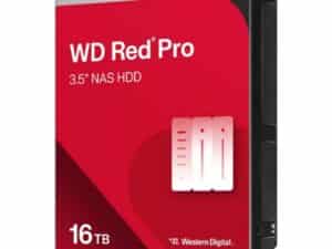 Western Digital WD161KFGX RED Pro HDD, 16TB, 3.5", 7200 RPM, Serial ATA III, 512MB, HDD, CMR