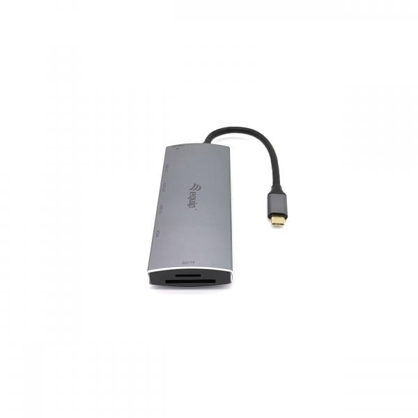 Equip 13348207101 USB-C 7 in 1 Multifunctional Adapter, USB 3.2 Gen 1 Type-C, 100 W, SD, 4K UHD 3 Equip 13348207101 USB-C 7 in 1 Multifunctional Adapter, USB 3.2 Gen 1 Type-C, 100 W, SD, 4K UHD - Afbeelding 3