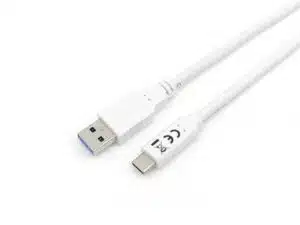 Equip 12836307101 USB 3.2 Gen 1 Type-C to A Cable, M/M, 1 m, USB A, USB C, USB 3.2 Gen 1, White