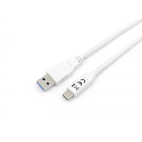Equip 12836307101 USB 3.2 Gen 1 Type-C to A Cable, M/M, 1 m, USB A, USB C, USB 3.2 Gen 1, White 1 Equip 12836307101 USB 3.2 Gen 1 Type-C to A Cable, M/M, 1 m, USB A, USB C, USB 3.2 Gen 1, White