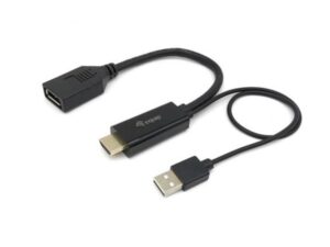 Equip 11903907101 HDMI to DisplayPort Adapter, 0.15 m, HDMI Type A, DisplayPort, M/M, Straight