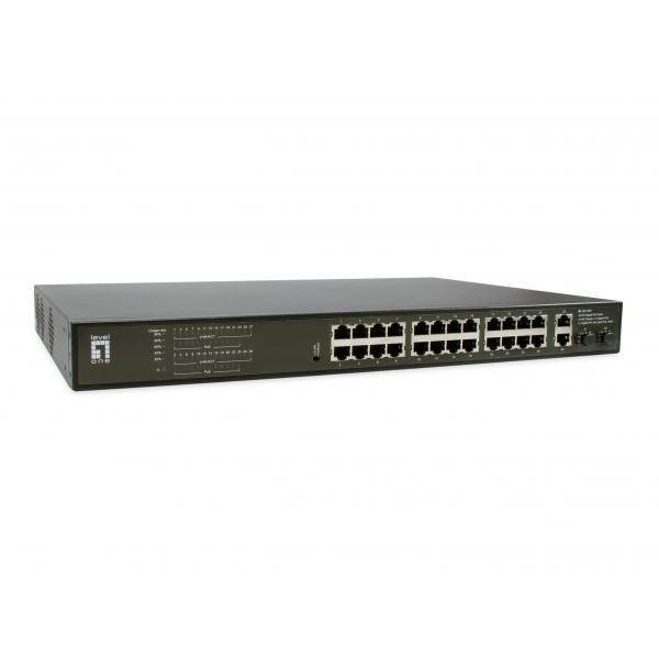 LevelOne GEP-2821 GEP-2821, Unmanaged, Gigabit Ethernet (10/100/1000), PoE, Rack mount, 1U 1 LevelOne GEP-2821 GEP-2821, Unmanaged, Gigabit Ethernet (10/100/1000), PoE, Rack mount, 1U