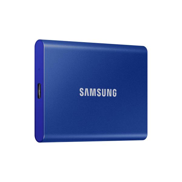 Samsung MU-PC1T0H/WW T7 Portable SSD, 1 TB, USB Type-C, 3.2 Gen 2 (3.1 Gen 2) 1050 MB/s, Blue 2 Samsung MU-PC1T0H/WW T7 Portable SSD, 1 TB, USB Type-C, 3.2 Gen 2 (3.1 Gen 2) 1050 MB/s, Blue - Afbeelding 2