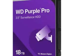 Western Digital WD181PURP Purple PRO Surveillance HDD, 18 TB, 3.5", SATA3, 256MB