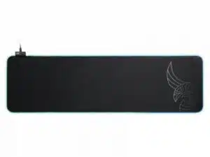 L33T Gaming 160406 Asar Bardagi XXL RGB Gaming mousepad, Fast surface. 920 x 294 x 3 mm, Black