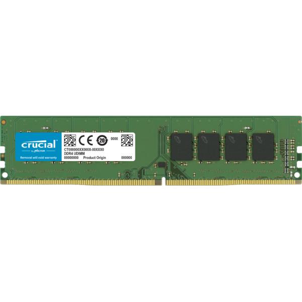Crucial CT16G4DFRA32A U-DIMM, 16 GB (1x 16 GB) DDR4, 3200 MHz, CL22-22-22, 1.2V 1 Crucial CT16G4DFRA32A U-DIMM, 16 GB (1x 16 GB) DDR4, 3200 MHz, CL22-22-22, 1.2V