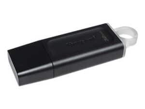 Kingston DTX/128GB Exodia DataTraveler USB flash drive, 128GB, USB Type-A USB3.1 Gen 1, Black